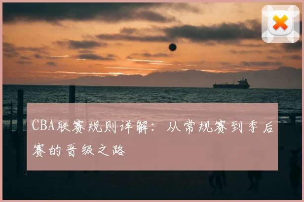 CBA联赛规则详解：从常规赛到季后赛的晋级之路